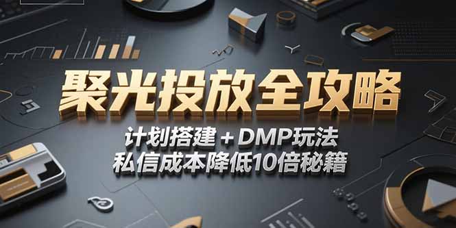 2025小红书聚光投放全攻略，计划搭建+DMP玩法，私信成本降低10倍秘籍-泡泡网创