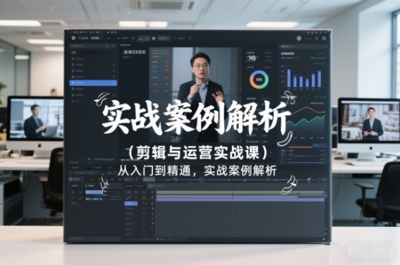 剪辑与运营实战课，从入门到精通，实战案例解析(更新2026)-泡泡网创