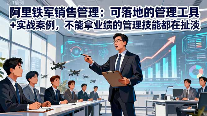 阿里铁军销售管理：可落地的管理工具+实战案例，不能拿业绩的管理都在扯淡-泡泡网创