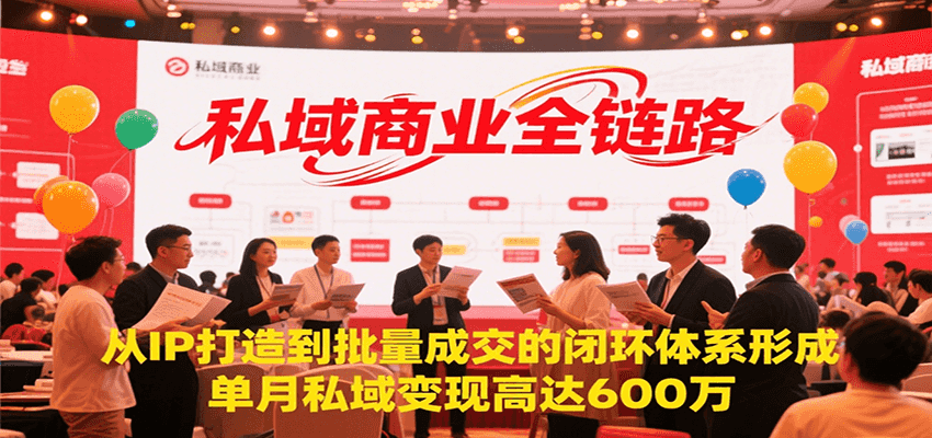 私域商业全链路，从IP打造到批量成交的闭环体系形成，单月私域变现600万-泡泡网创