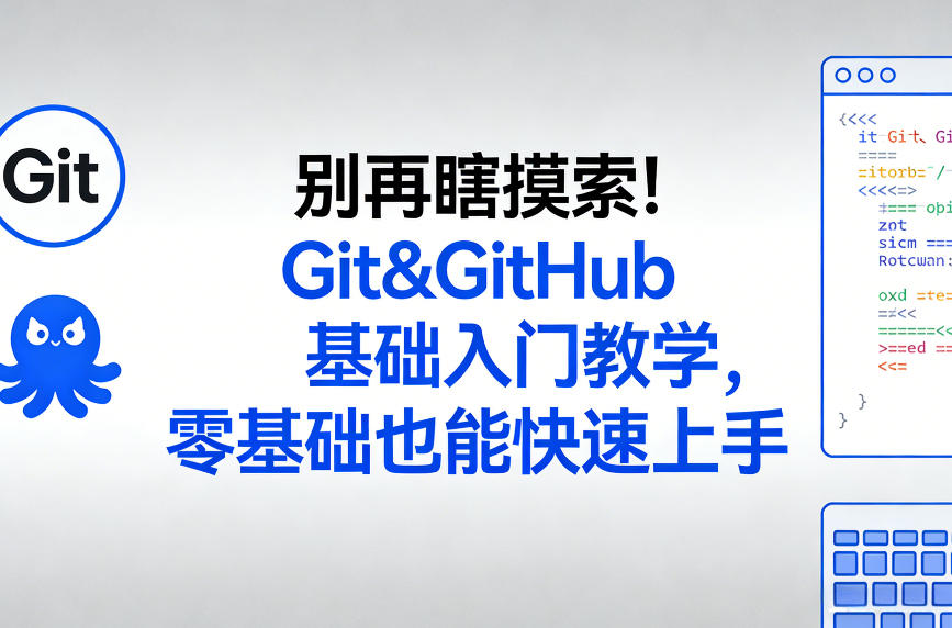 别再瞎摸索！Git&GitHub基础入门教学，零基础也能快速上手-泡泡网创