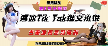 海外tiktok小说推文暴力项目，高停留率，高转化率，上手后一天搞顿饭钱不是问题-泡泡网创