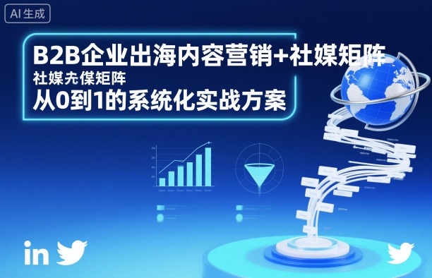 B2B企业出海内容营销+社媒矩阵，从0到1的系统化实战方案-泡泡网创