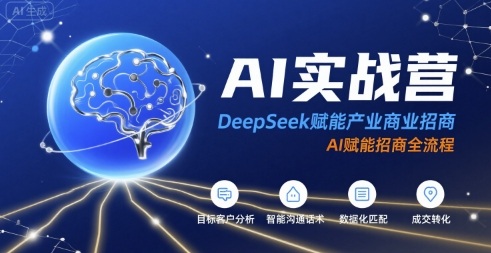 AI实战营：DeepSeek赋能产业商业招商，AI赋能招商全流程-泡泡网创