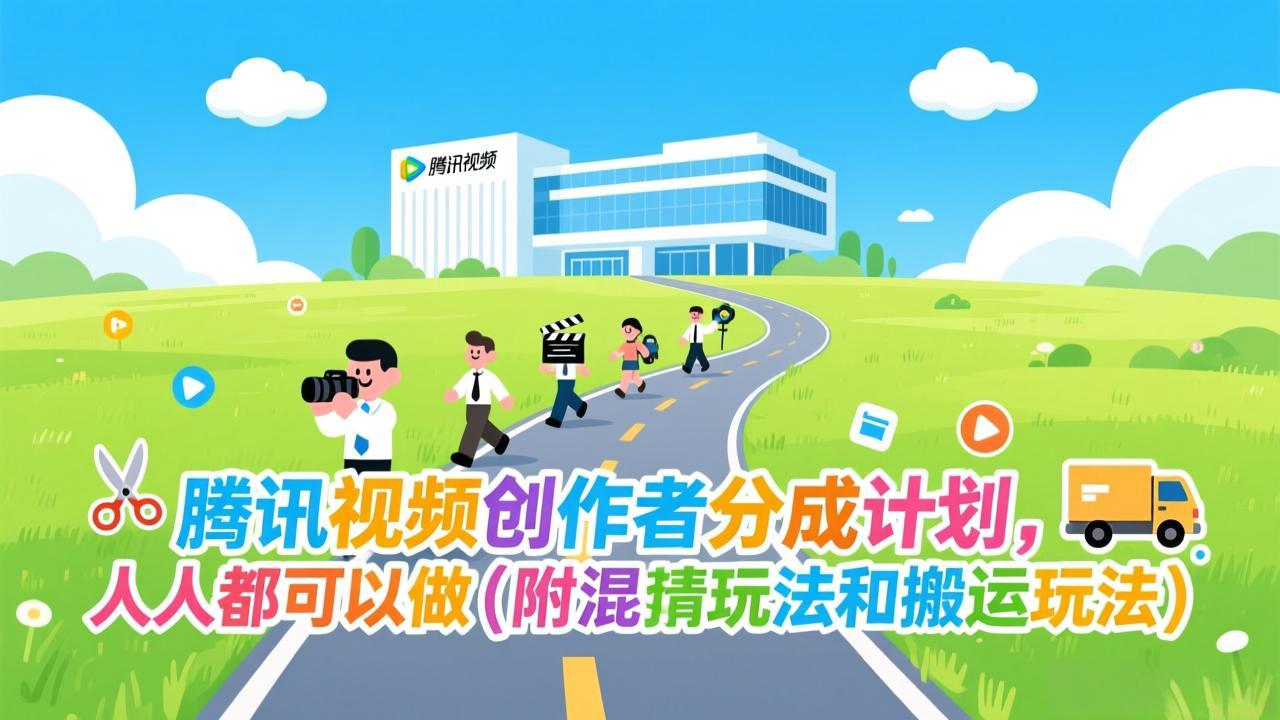 腾讯视频创作者分成计划，人人都可以做(附混剪玩法和搬运玩法-泡泡网创