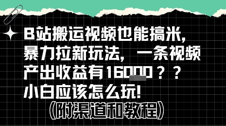 b站掘金计划？搬运视频也能挣拉新的收益，小白应该怎么玩！-泡泡网创