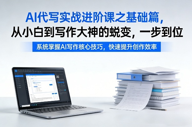 AI代写实战进阶课之基础篇，从小白到写作大神的蜕变，一步到位【揭秘】-泡泡网创