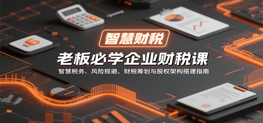 老板必学企业财税课：智慧税务、风险规避、财税筹划与股权架构搭建指南-泡泡网创