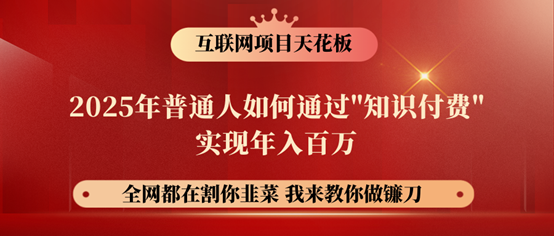 镰刀训练营超级IP合伙人，25年普通人如何通过“知识付费”年入百万！-泡泡网创