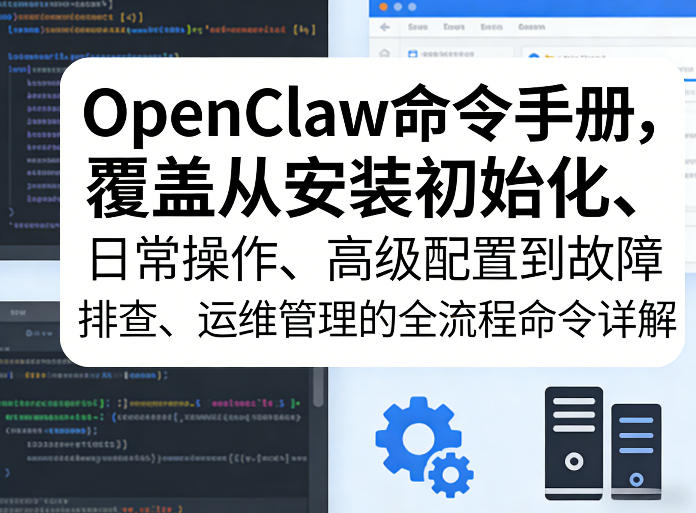 OpenClaw命令手册，覆盖从安装初始化、日常操作、高级配置到故障排查、运维管理的全流程命令详解-泡泡网创