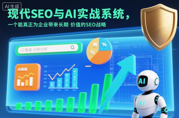 现代SEO与AI实战系统，一个能真正为企业带来长期价值的SEO战略(英语+中文字幕)-泡泡网创