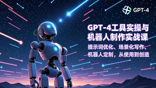 GPT-4工具实操与机器人制作实战课：提示词优化、场景化写作、机器人定制，从使用到创造-泡泡网创