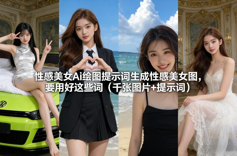 性感美女Ai绘图提示词生成性感美女图，要用好这些词(千张图片+提示词)-泡泡网创