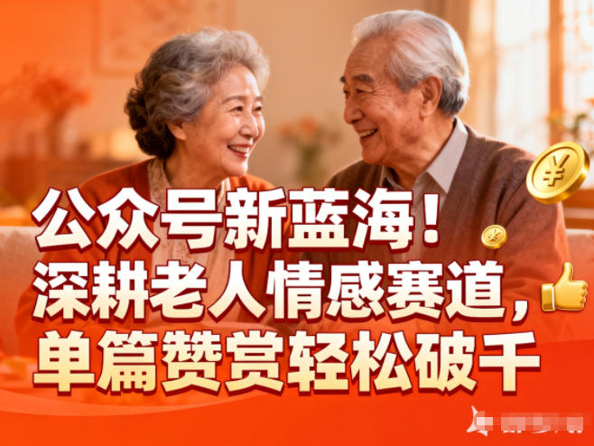 公众号新蓝海！深耕老人情感赛道，单篇赞赏轻松破1k-泡泡网创