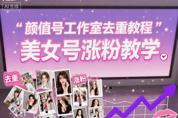 颜值号工作室去重教程，美女号涨粉教学-泡泡网创
