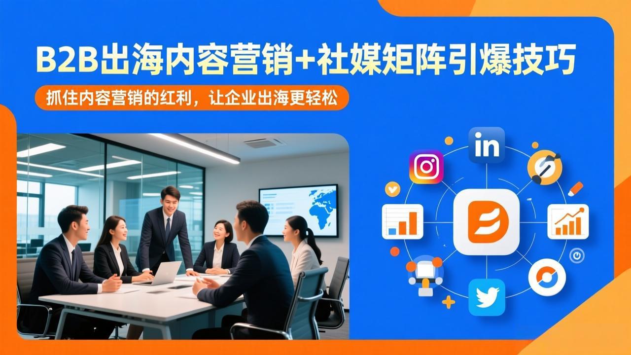 B2B出海内容营销+社媒矩阵引爆技巧：抓住内容营销的红利，让企业出海更轻松-泡泡网创