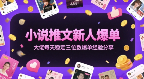 小说推文新人爆单大佬每天稳定三位数爆单经验分享-泡泡网创