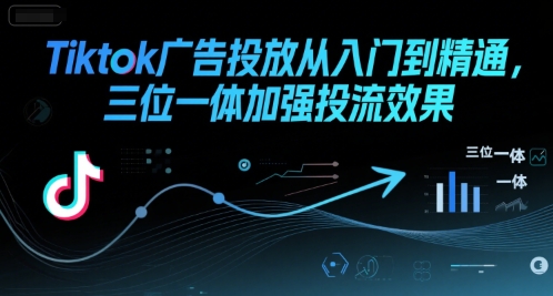 Tiktok广告投放从入门到精通，三位一体加强投流效果-泡泡网创