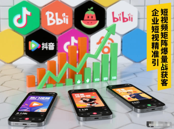 企业短视频精准引流矩阵获客，短视频矩阵爆量战法-泡泡网创