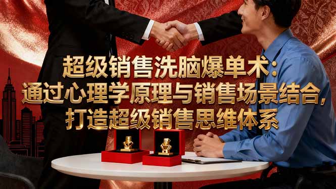 超级销售洗脑爆单术：通过心理学原理与销售场景结合,打造超级销售思维体系-泡泡网创