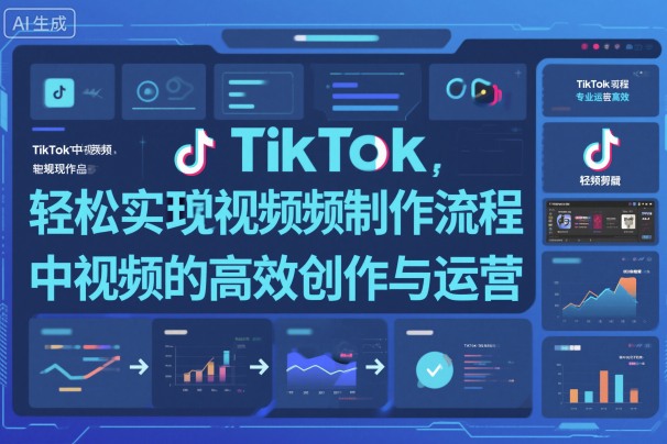 TikTok中视频制做流程，轻松实现Tk中视频的高效创作与运营-泡泡网创