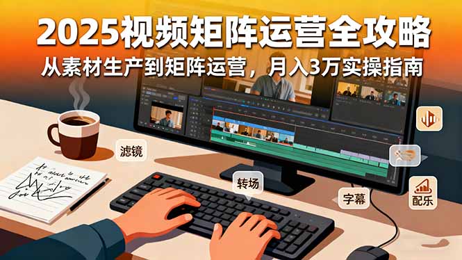 2025短视频矩阵运营全攻略：从素材生产到矩阵运营，月入3万实操指南-泡泡网创