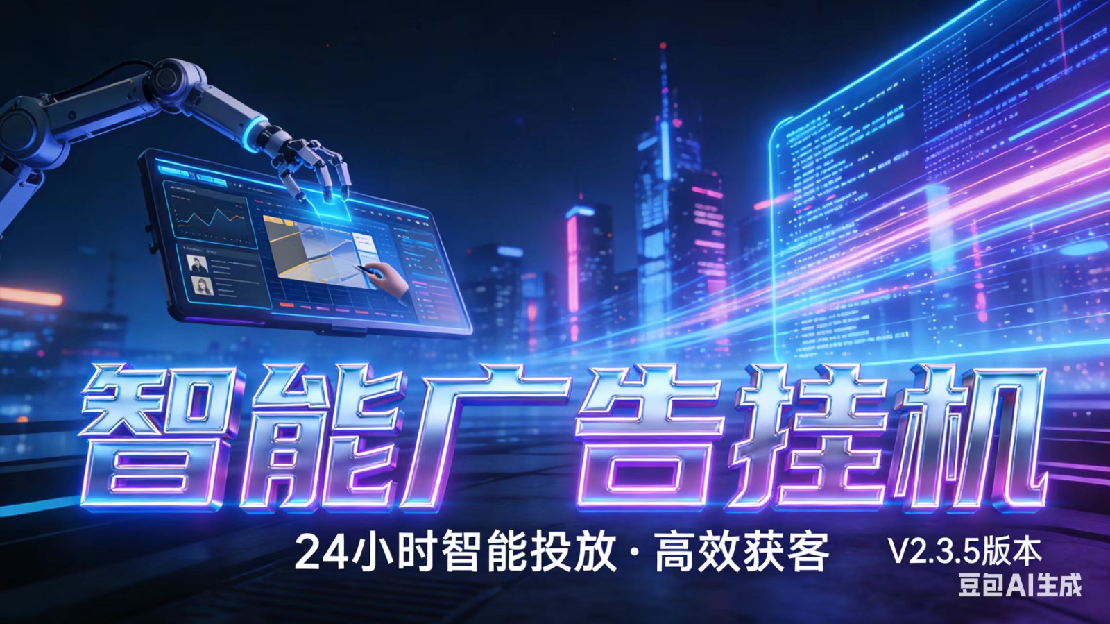 AI 广告云挂机 · 全域流量变现平台-泡泡网创