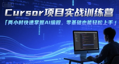 Cursor项目实战训练营，两小时快速掌握AI编程，零基础也能轻松上手-泡泡网创