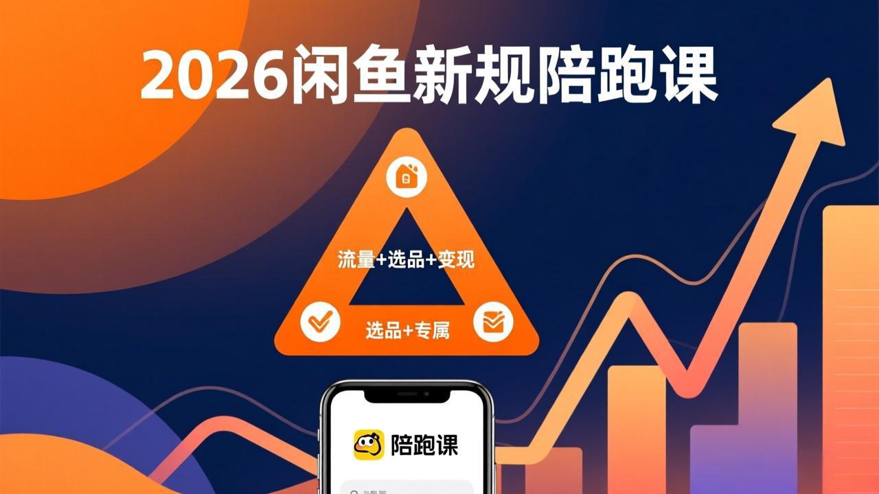 2026闲鱼高阶陪跑课全新上线，带你吃透新规玩转选品流量，从零搭建稳定变现盈利体系-泡泡网创