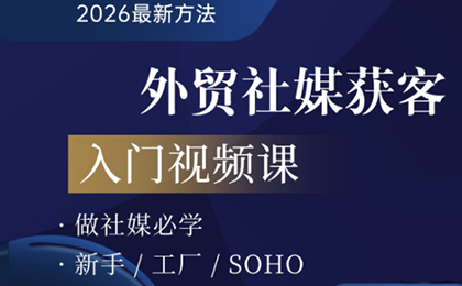 2026外贸社媒获客入门课-泡泡网创
