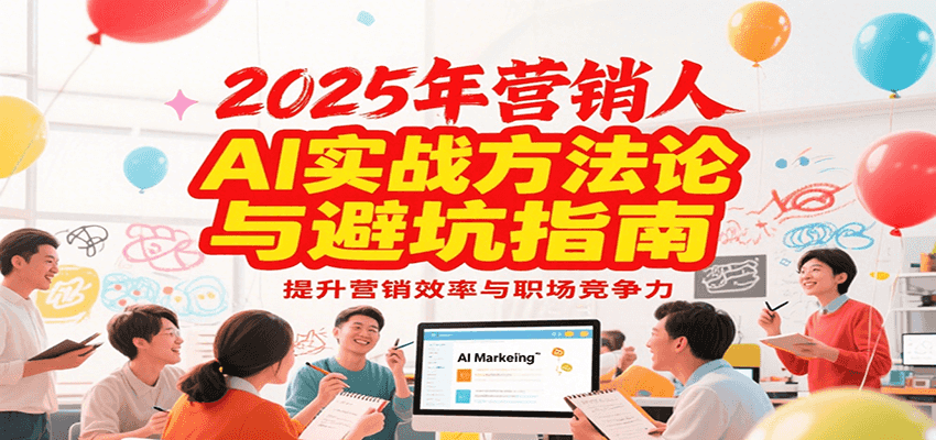 2025年营销实战方法论与避坑指南，利用AI提升营销效率与职场竞争力-泡泡网创