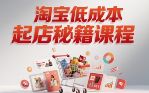 淘宝低成本起店系统课，助你快速起店，实现弯道超车-泡泡网创