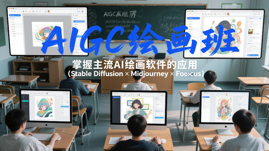 AIGC绘画班，掌握主流Ai绘画软件的应用(Stable Diffusion x Midjourney x Fooocus)-泡泡网创
