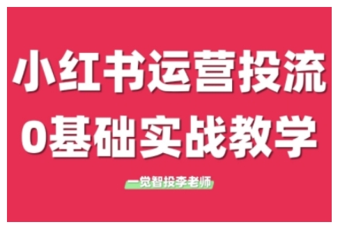 小红书运营投流，小红书广告投放从0到1的实战课，学完即可开始投放(更新)-泡泡网创