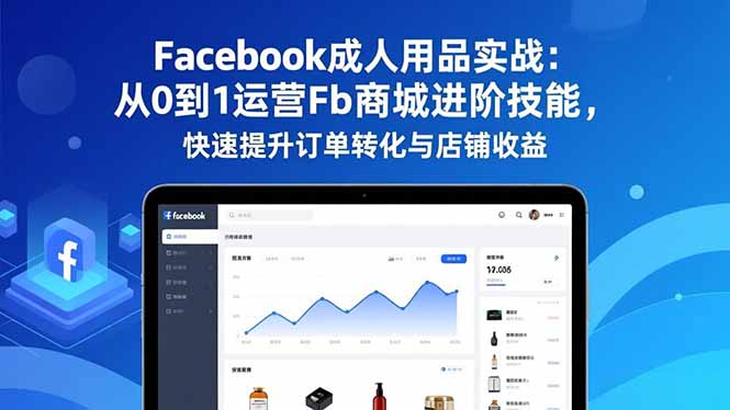 Facebook成人用品实战：从0到1运营Fb商城进阶技能，快速提升订单转化与店铺收益-泡泡网创