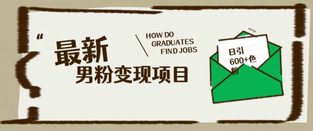 最新男粉变现项目，日引100+S粉，流量爆炸，小白轻松上手-泡泡网创