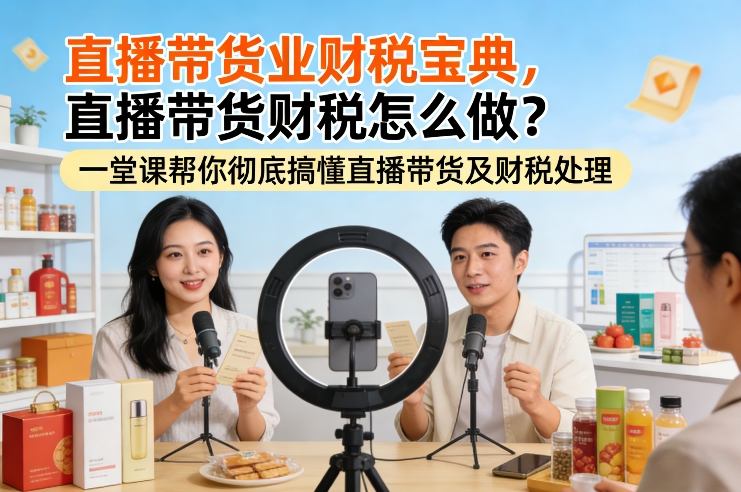 直播带货业财税宝典，直播带货财税怎么做？一堂课帮你彻底搞懂直播带货及财税处理-泡泡网创