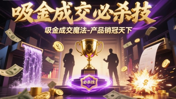 吸金成交必杀技，吸金成交魔法-产品销冠天下-泡泡网创