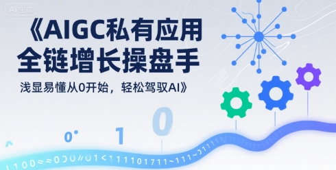 AIGC私有化应用全链增长操盘手，浅显易懂从0开始，轻松驾驭AI-泡泡网创