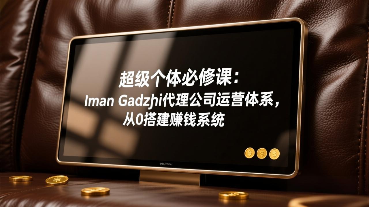 超级个体必修课：Iman Gadzhi代理公司运营体系，从0搭建赚钱系统-泡泡网创