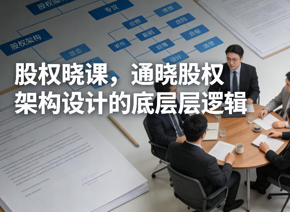 股权晓课，通晓股权架构设计的底层逻辑-泡泡网创