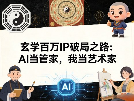 玄学百万IP破局之路：AI当管家，我当艺术家-泡泡网创