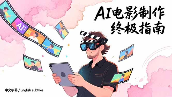 AI电影制作终极指南：从创意到成片，系统掌握智能影视全流程实战课(中英字幕-泡泡网创