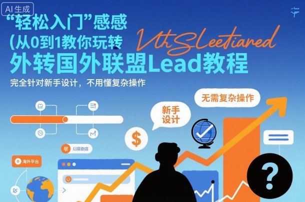 国外联盟賺美刀项目，从0到1教你玩转国外联盟Lead教程，纯新手可操作性100%-泡泡网创