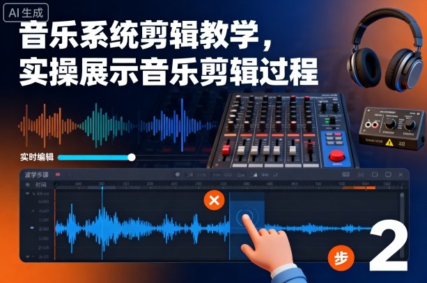 音乐系统剪辑教学，实操展示音乐剪辑过程-泡泡网创