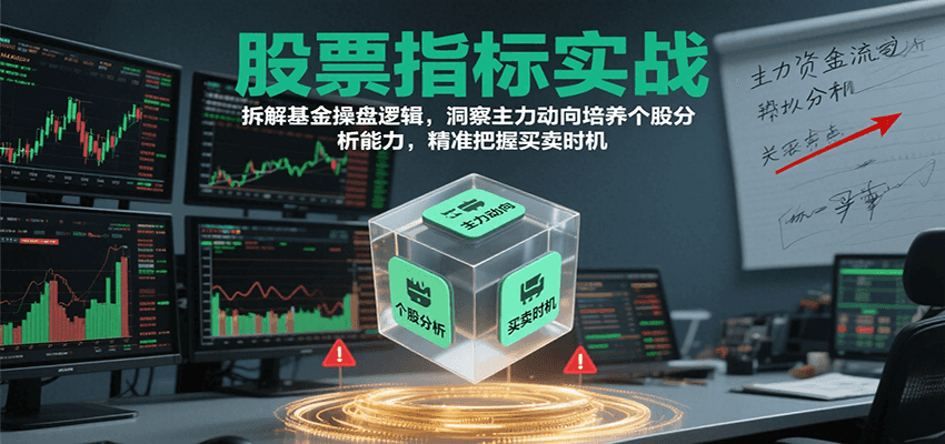股票指标实战，基金操盘逻辑拆解，洞察主力动向培养个股分析能力把握买卖时机(更新)-泡泡网创
