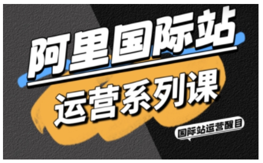 阿里国际站运营系列课，涵盖精准引流、直通车与全站推实战SOP，搭配AI效率工具包与高阶增长玩法-泡泡网创