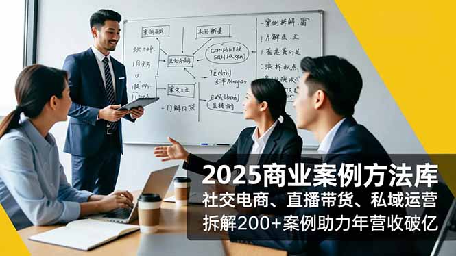 2025商业案例方法库，社交电商、直播带货、私域运营，拆解200+案例助力年营收破亿-泡泡网创