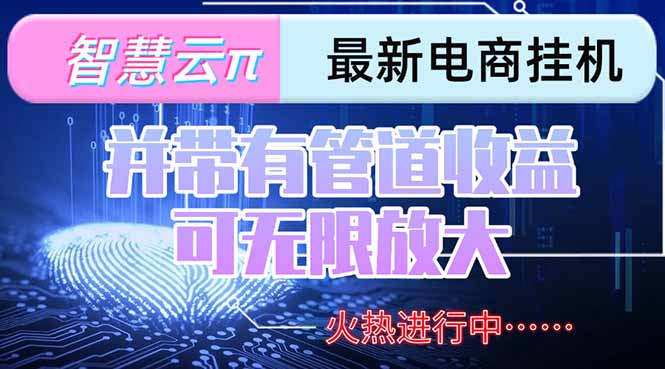 智慧云π电脑挂机单机每天收益300—500+ 并带有团队管道收益 可无限放大-泡泡网创