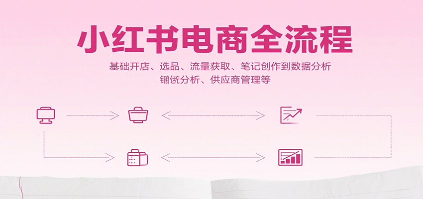 小红书电商全流程，基础开店、选品、流量获取、笔记创作到数据分析、供应商管理等-泡泡网创